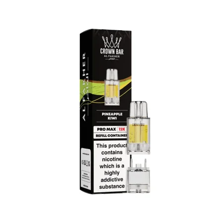 Al Fakher Crown Bar Pro Max 12K Pine Apple Kiwi Pods