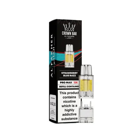 Al Fakher Crown Bar Pro Max 12K Strawberry Blue Razz Pods