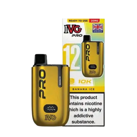 IVG Pro 12 Prefilled 10k Banana Ice Vape Kit