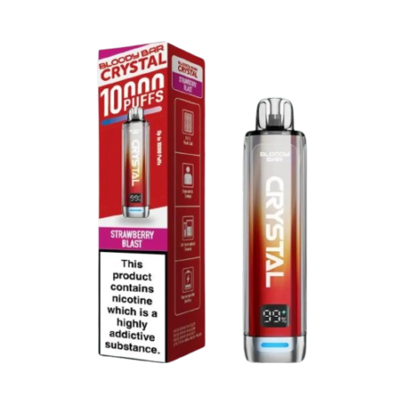 Bloody Bar Crystal 10K Strawberry Blast Prefilled Vape Kit