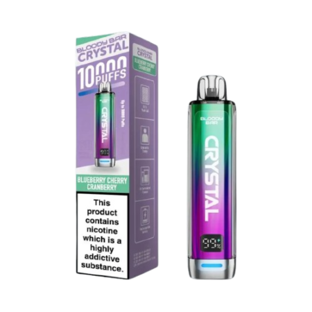 Bloody Bar Crystal 10K Blueberry Cherry Cranberry Prefilled Vape Kit