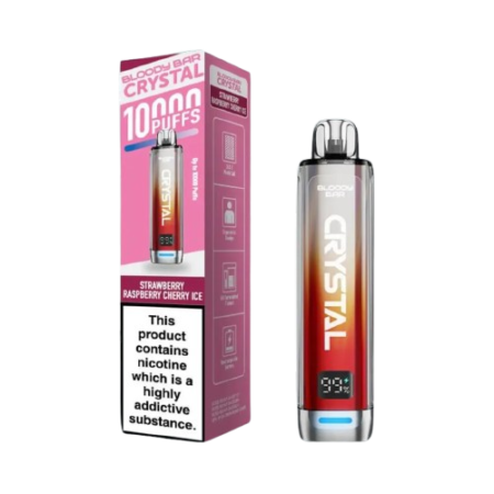 Bloody Bar Crystal 10K Strawberry Respberry Cherry Ice Prefilled Vape Kit
