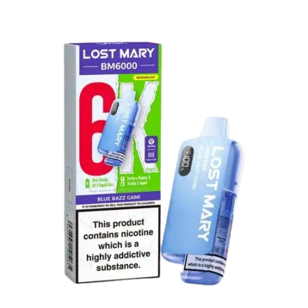 Lost Mary BM6000 Blue Razz Gami