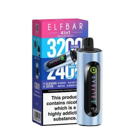 Elf Bar 4-in-1 Prefilled Blueberry Edition Vape Kit