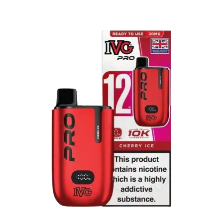IVG Pro 12 Prefilled 10k Cherry Ice Vape Kit