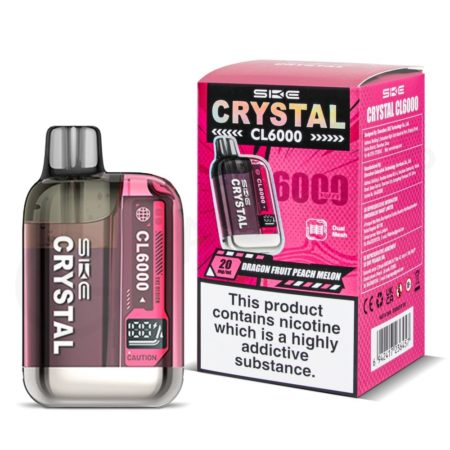 SKE Crystal CL6000 Dragon Fruit Peach Melon Prefilled Pod Vape Kit