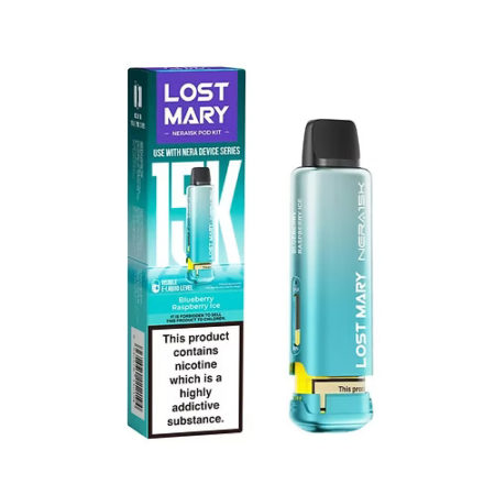LOST MARY NERA Blueberry Respberry Ice 15K PRE-FILLED PODS