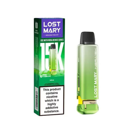 LOST MARY NERA Mint 15K PRE-FILLED PODS