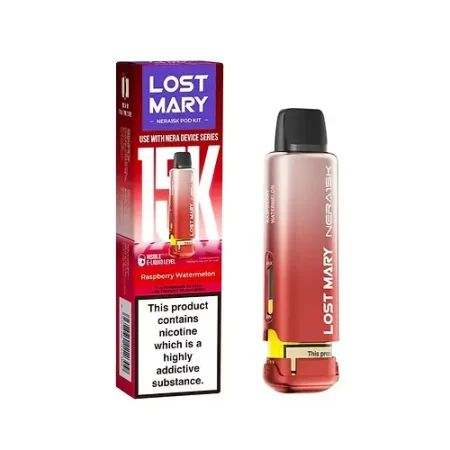 LOST MARY NERA Respberry Watermelon 15K PRE-FILLED PODS