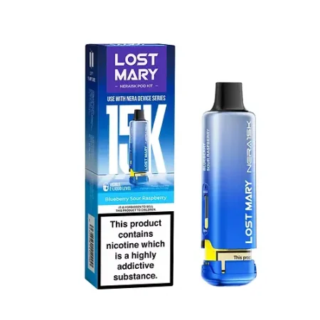 LOST MARY NERA Blueberry Sour Respberry 15K PRE-FILLED PODS