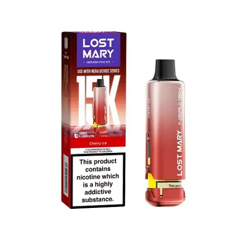 LOST MARY NERA Cherry Ice 15K PRE-FILLED PODS