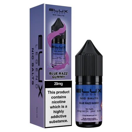 Elux Legend Blue Razz Gummy 20mg Liquid