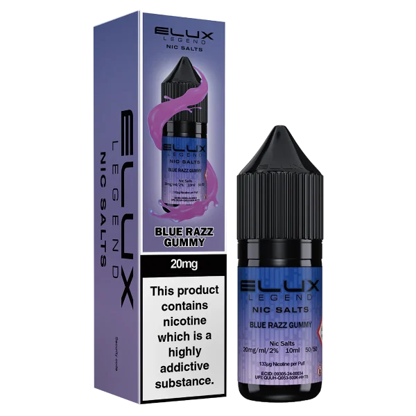 Elux Legend Blue Razz Gummy 20mg Liquid