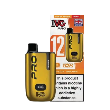 IVG Pro 12 Prefilled 10k Fizzy Orange Vape Kit