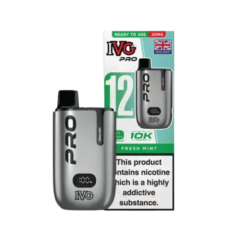 IVG Pro 12 Prefilled 10k Fresh Mint Vape Kit