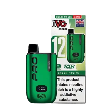 IVG Pro 12 Prefilled 10k Green Fruit Vape Kit