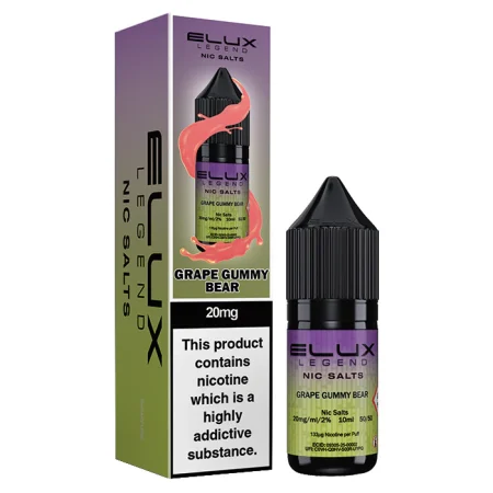Elux Legend Grape Gummy Bear 20mg Liquid