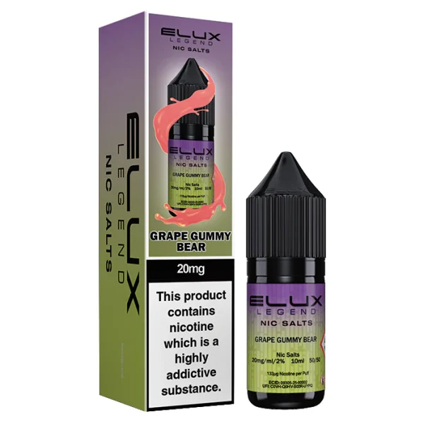 Elux Legend Grape Gummy Bear 20mg Liquid