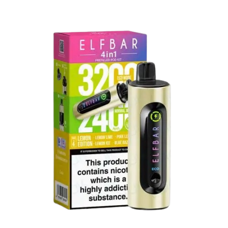 Elf Bar 4-in-1 Prefilled Lemon Edition Vape Kit