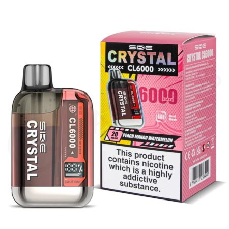 SKE Crystal CL6000 Peach Mango Watermelon Prefilled Pod Vape Kit