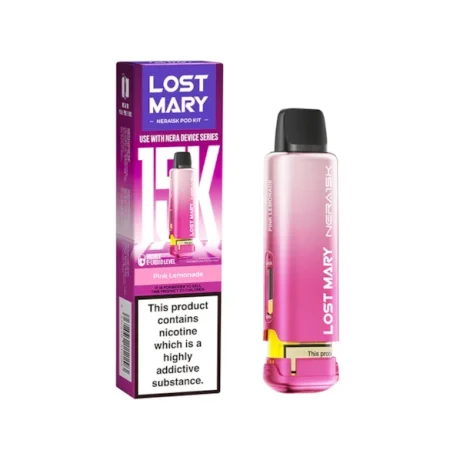 LOST MARY NERA Pink Lemonade 15K PRE-FILLED PODS