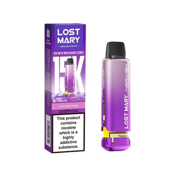 LOST MARY NERA Summer Grape 15K PRE-FILLED PODS