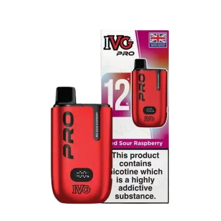 IVG Pro 12 Prefilled 10k Red Sour Respberry Vape Kit