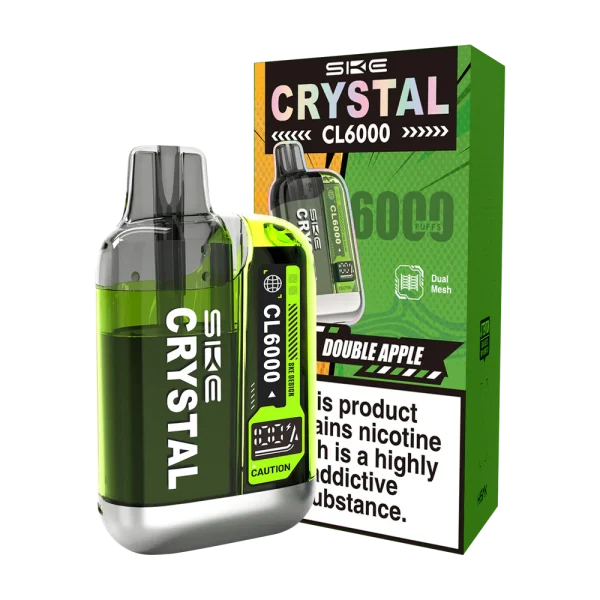 SKE Crystal CL6000 Double Apple Prefilled Pod Vape Kit