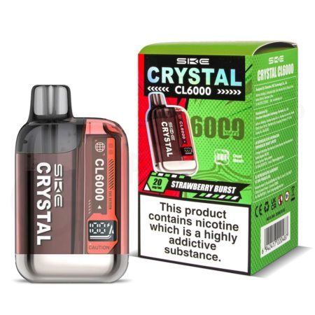 SKE Crystal CL6000 Strawberry Burst Prefilled Pod Vape Kit