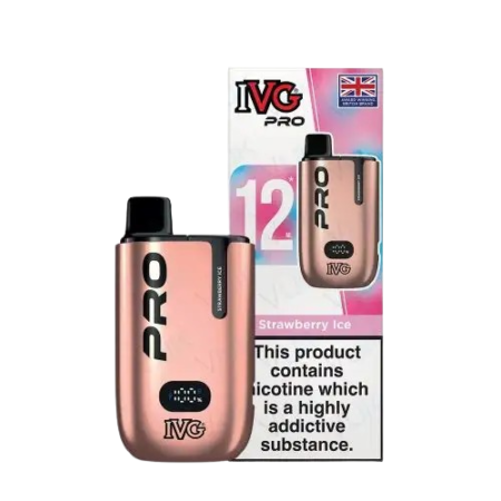 IVG Pro 12 Prefilled 10k Strawberry Ice Vape Kit