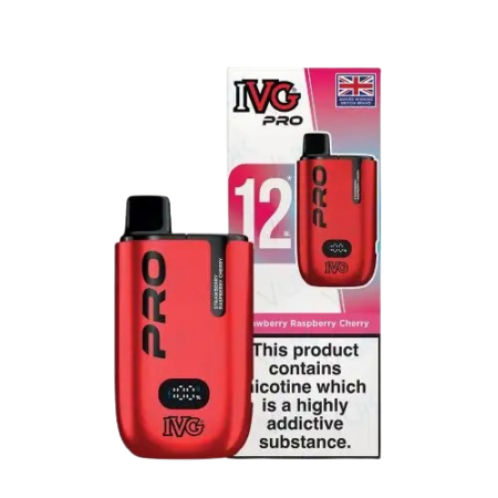 IVG Pro 12 Prefilled 10k Strawberry Respberry Cherry Vape Kit